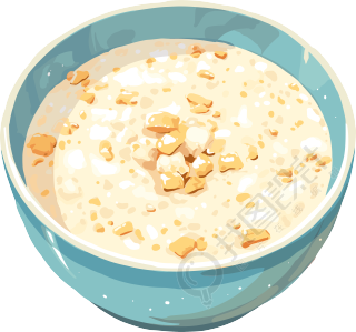 白粥美食素材