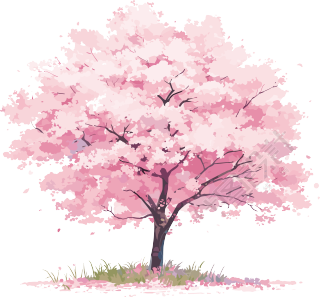 樱花树商业设计素材