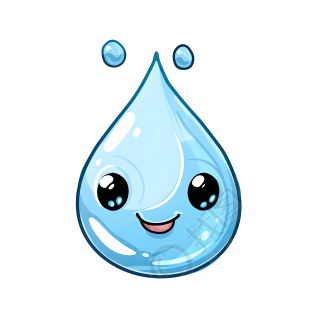 卡通水滴图形素材