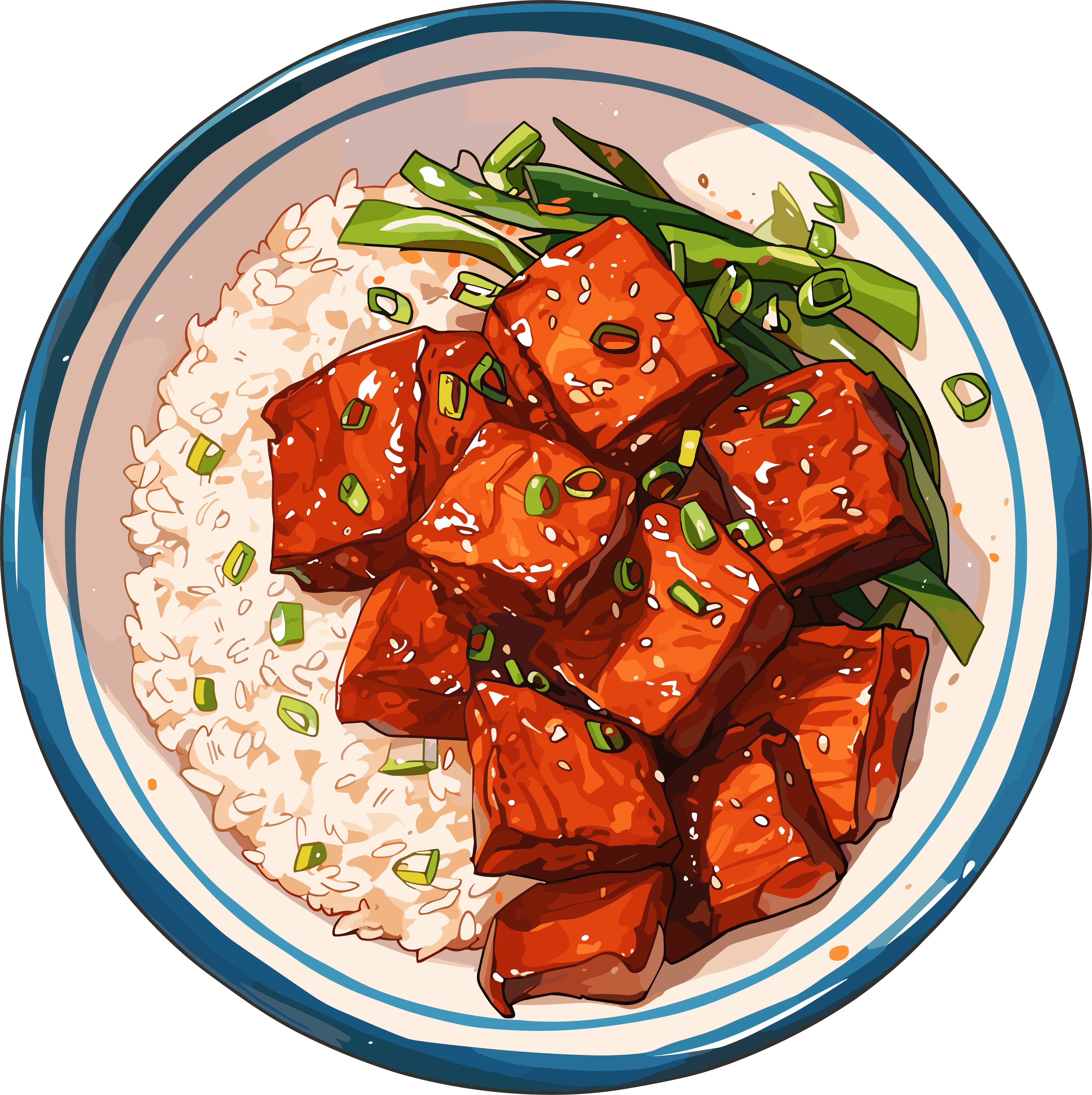 卡通午餐素材