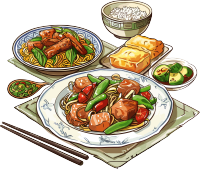 卡通午餐可商用素材
