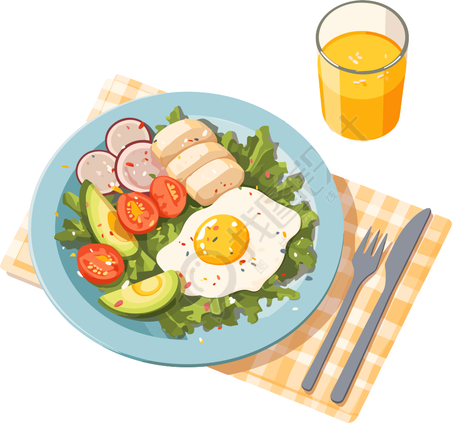 营养餐健康饮食素材