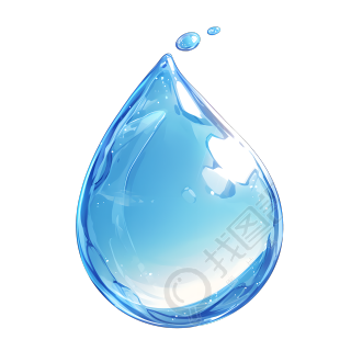 卡通水滴PNG图形素材