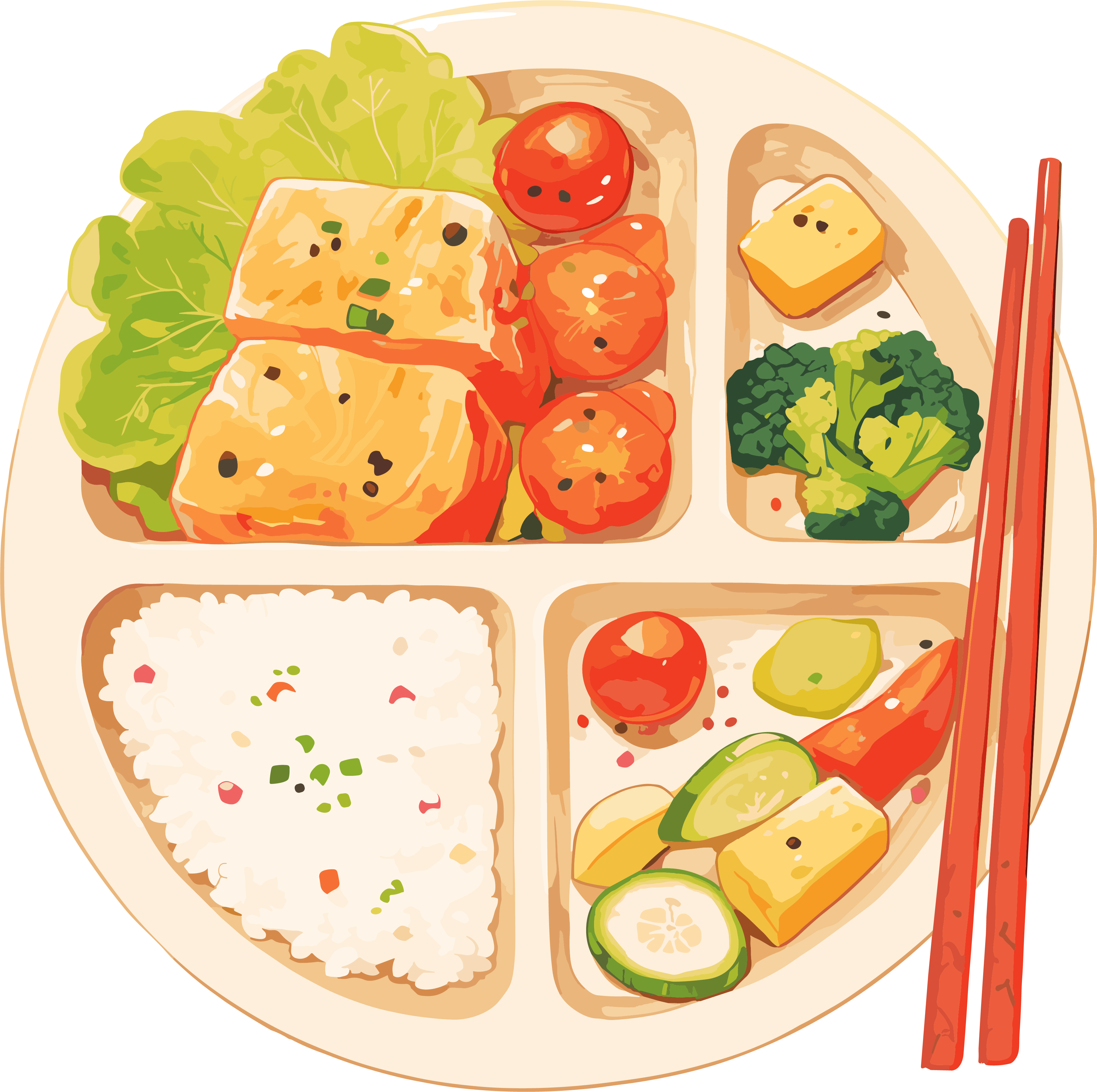 营养餐创意素材