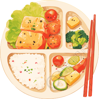 营养餐创意素材