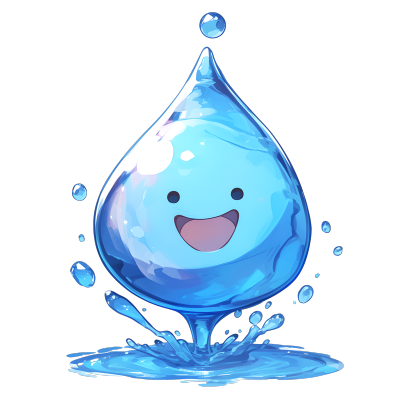 卡通水滴商用设计素材