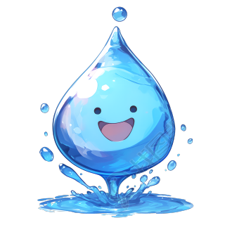 卡通水滴商用设计素材