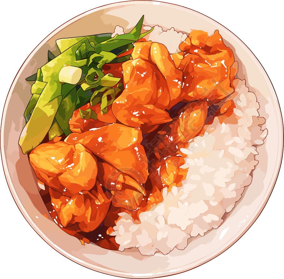 卡通午餐美味简餐元素