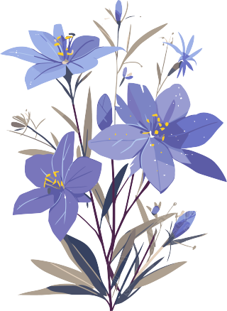简约花卉商业用途插画