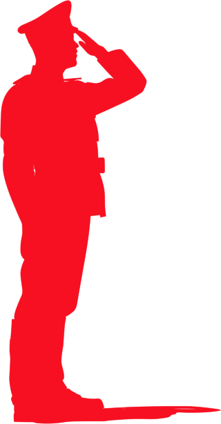 军人剪影创意素材