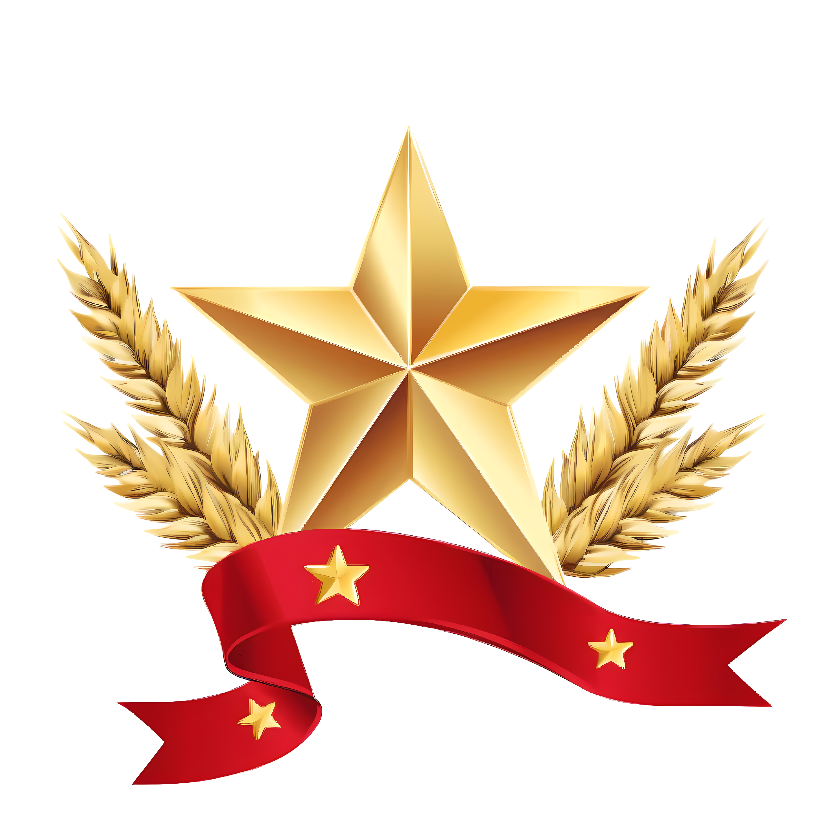 五角星徽章创意素材