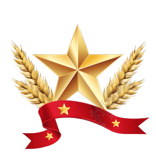 五角星徽章创意素材