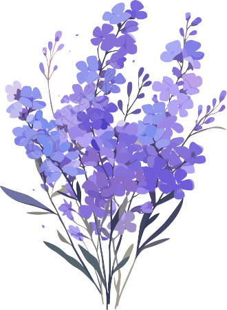 简约花卉创意插画