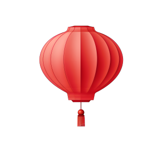 红灯笼透明背景素材