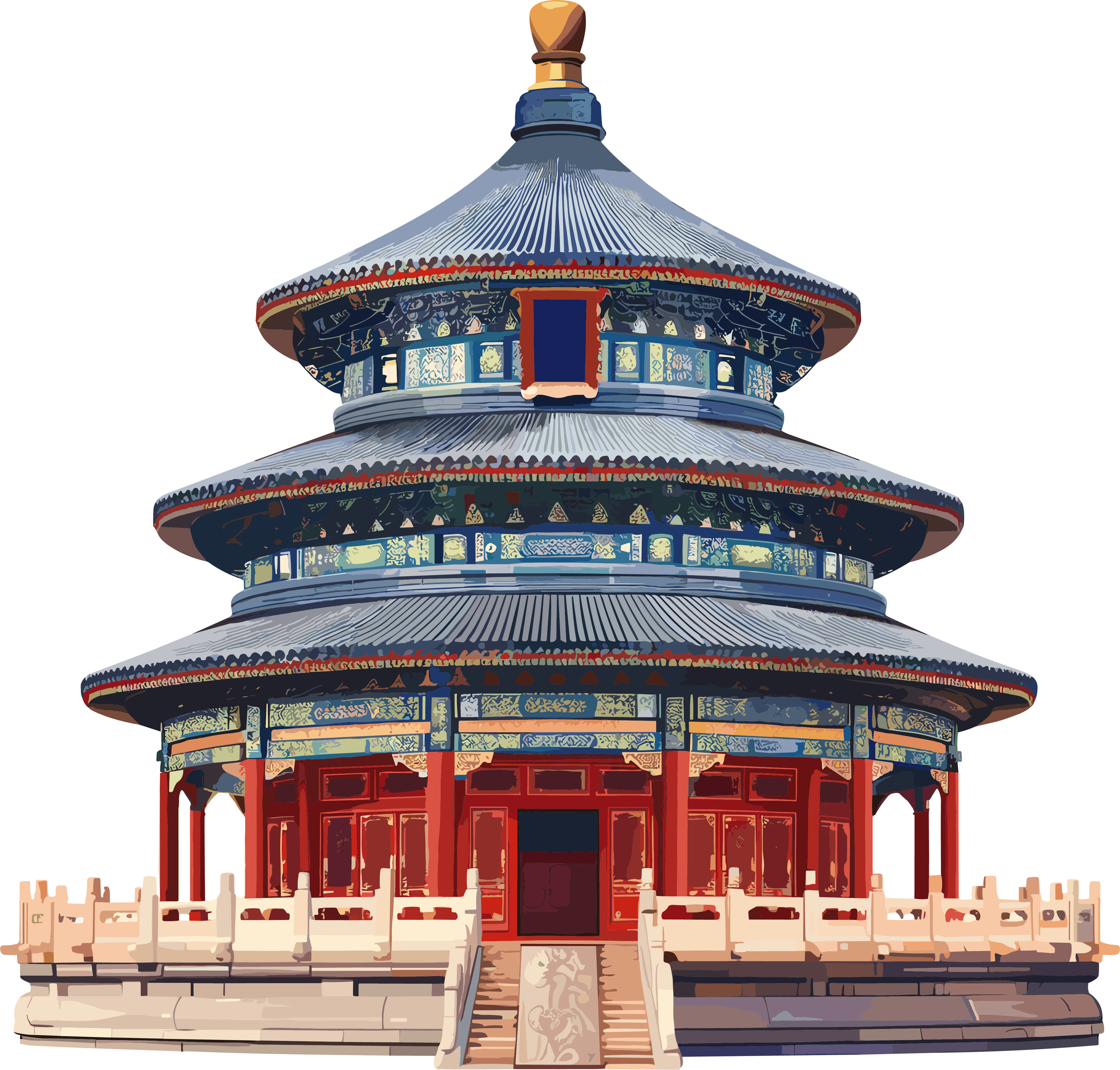 天坛透明背景素材