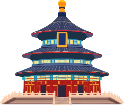 天坛可商用插画