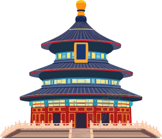 天坛可商用插画