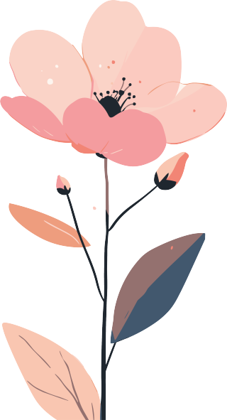 简约花卉平面素材