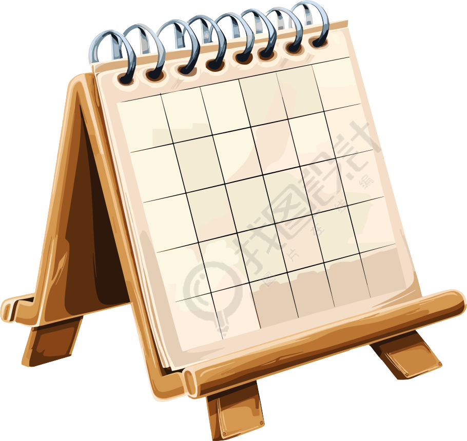 卡通台历可商用素材