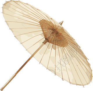 油纸伞文艺插图