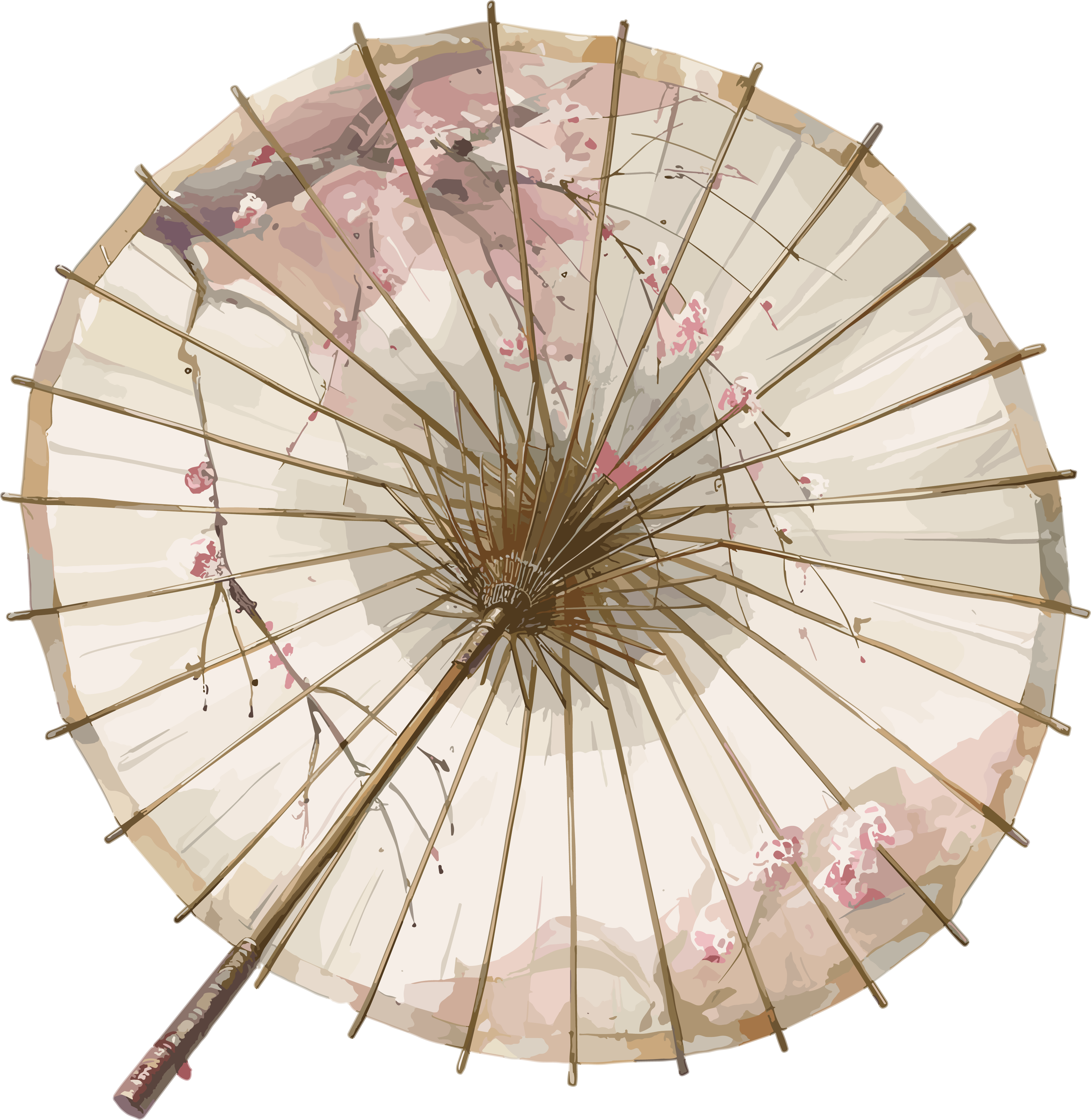油纸伞透明背景素材