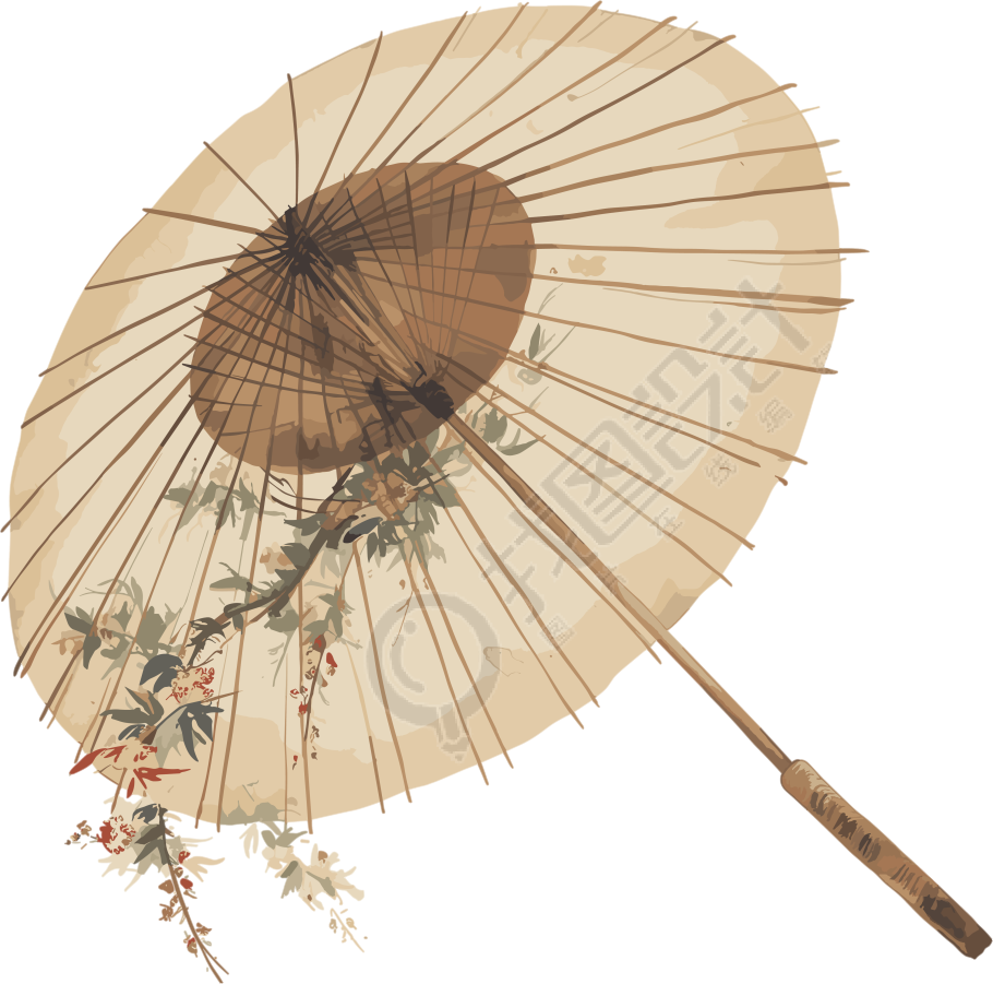 油纸伞图形素材