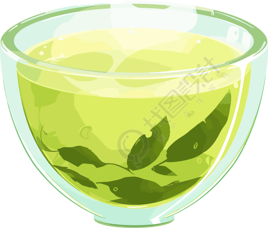 清茶插图素材