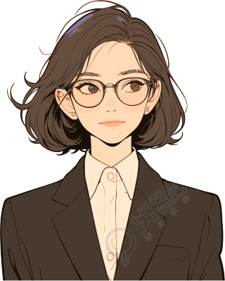 女律师插画素材