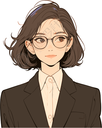 女律师插画素材