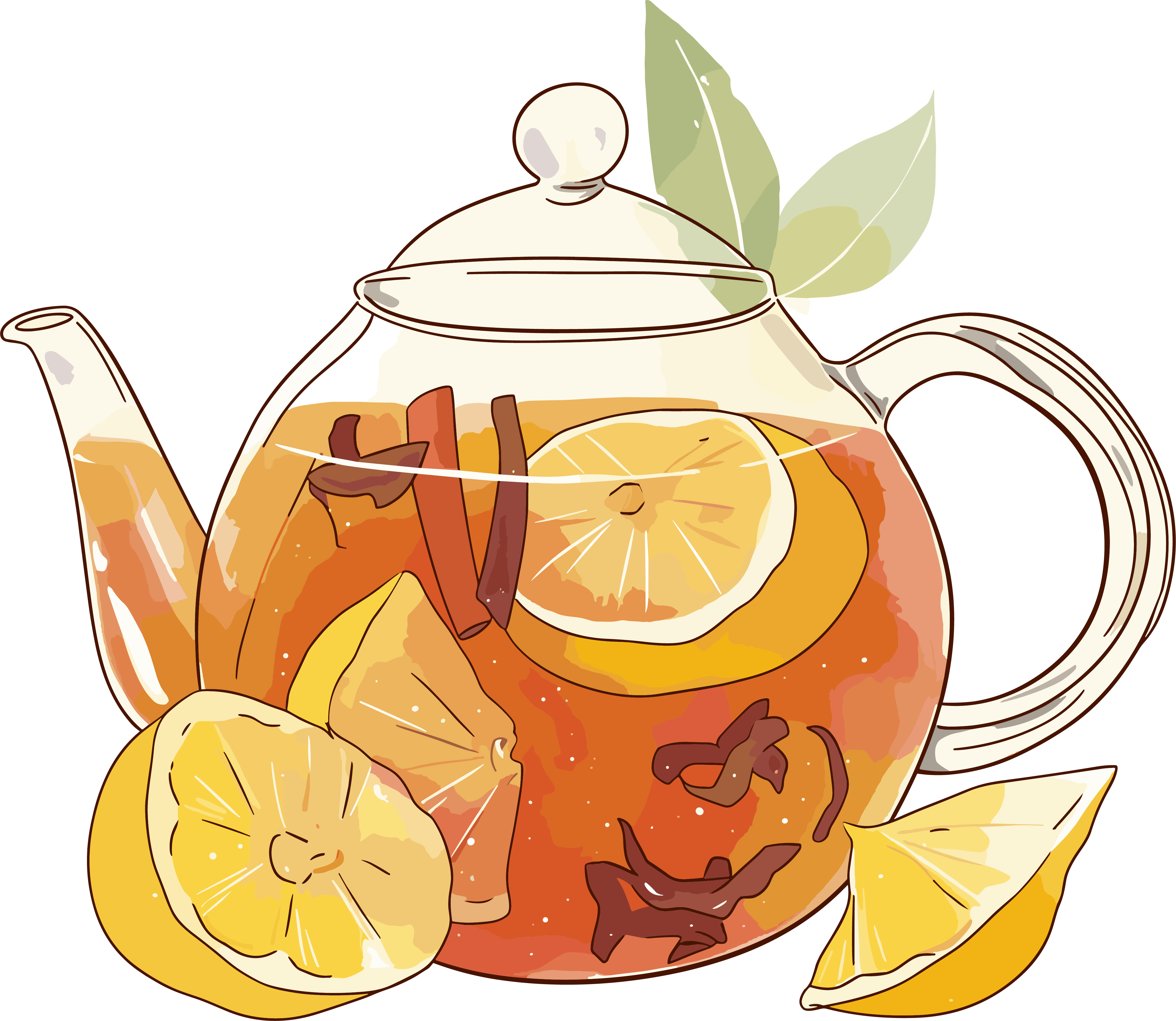 柠檬红茶PNG素材