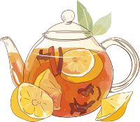 柠檬红茶PNG素材