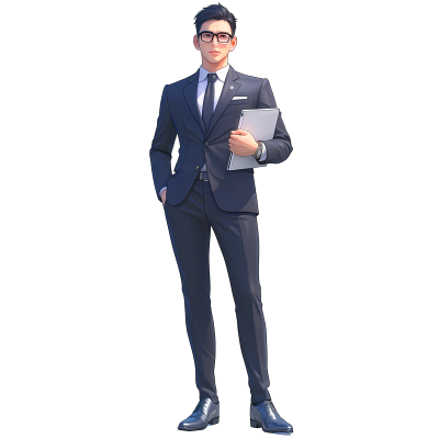 3D律师简约商用素材