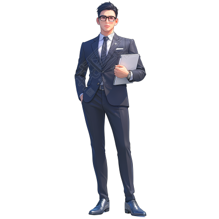 3D律师简约商用素材