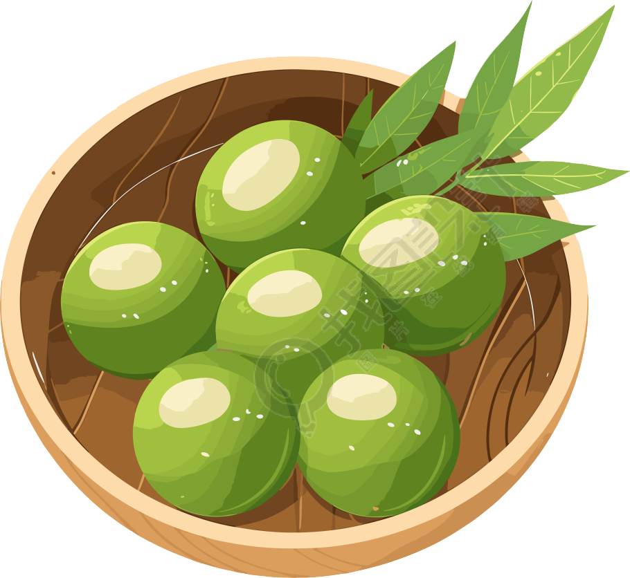 青团透明背景素材