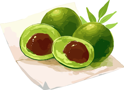 青团红豆馅素材