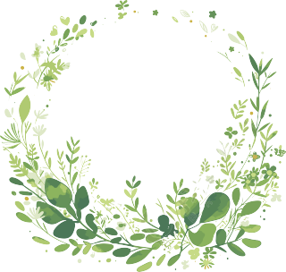 鲜花边框小清新插画
