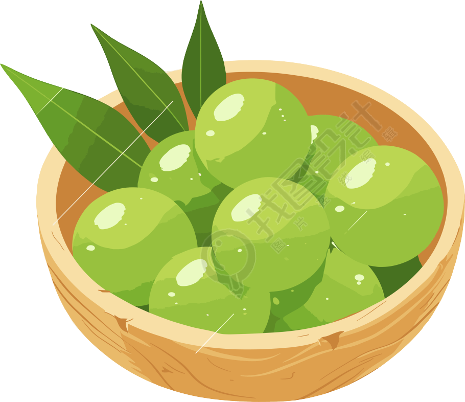 青团扁平插图