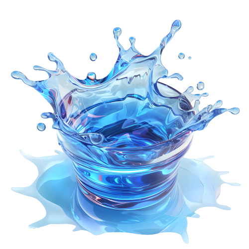 水花3D图形素材