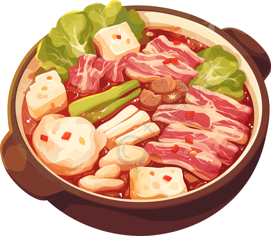 卡通火锅图形素材
