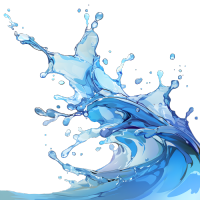 水花可商用插画
