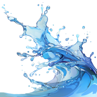 水花可商用插画