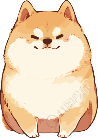 可爱狗狗手账插图