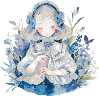 复古女孩手账元素