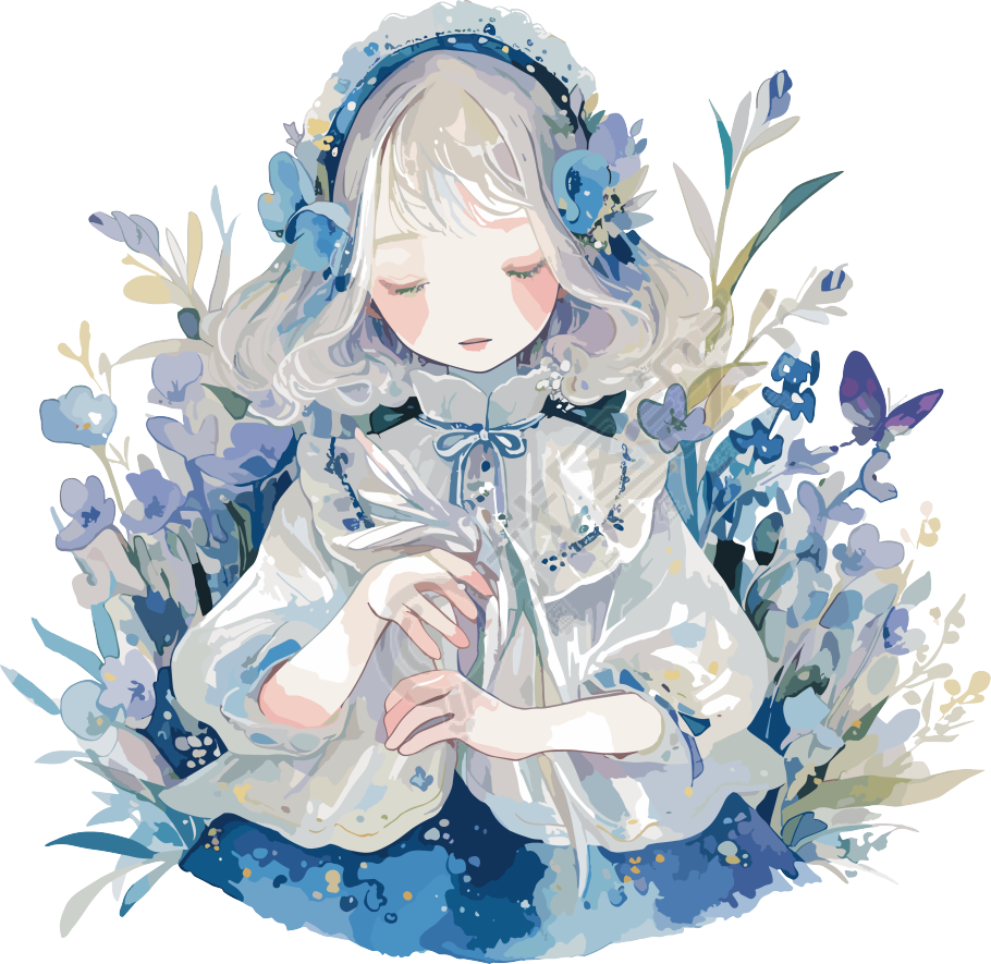 复古女孩手账元素