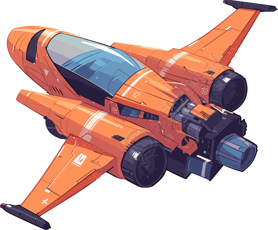 航空飞船商业设计元素