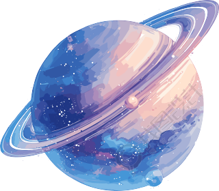 外太空卡通美丽插画