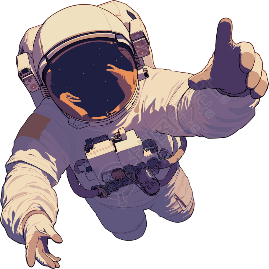 卡通宇航员商业设计素材