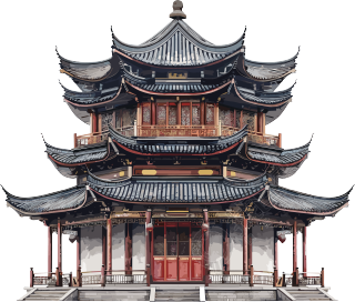国风建筑素材