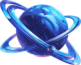 外太空美丽行星素材
