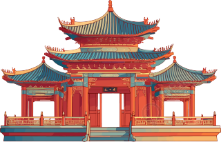 国风建筑美丽素材